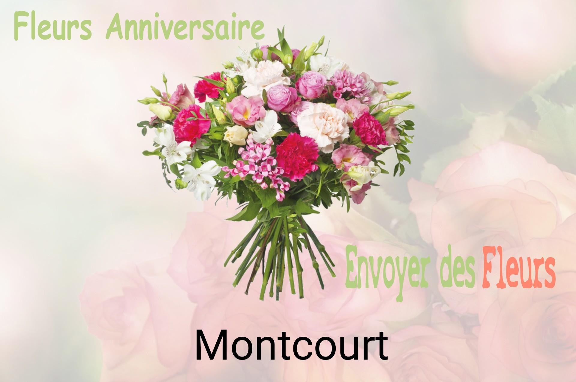 Bouquet de fleurs d’anniversaire livré à Montcourt