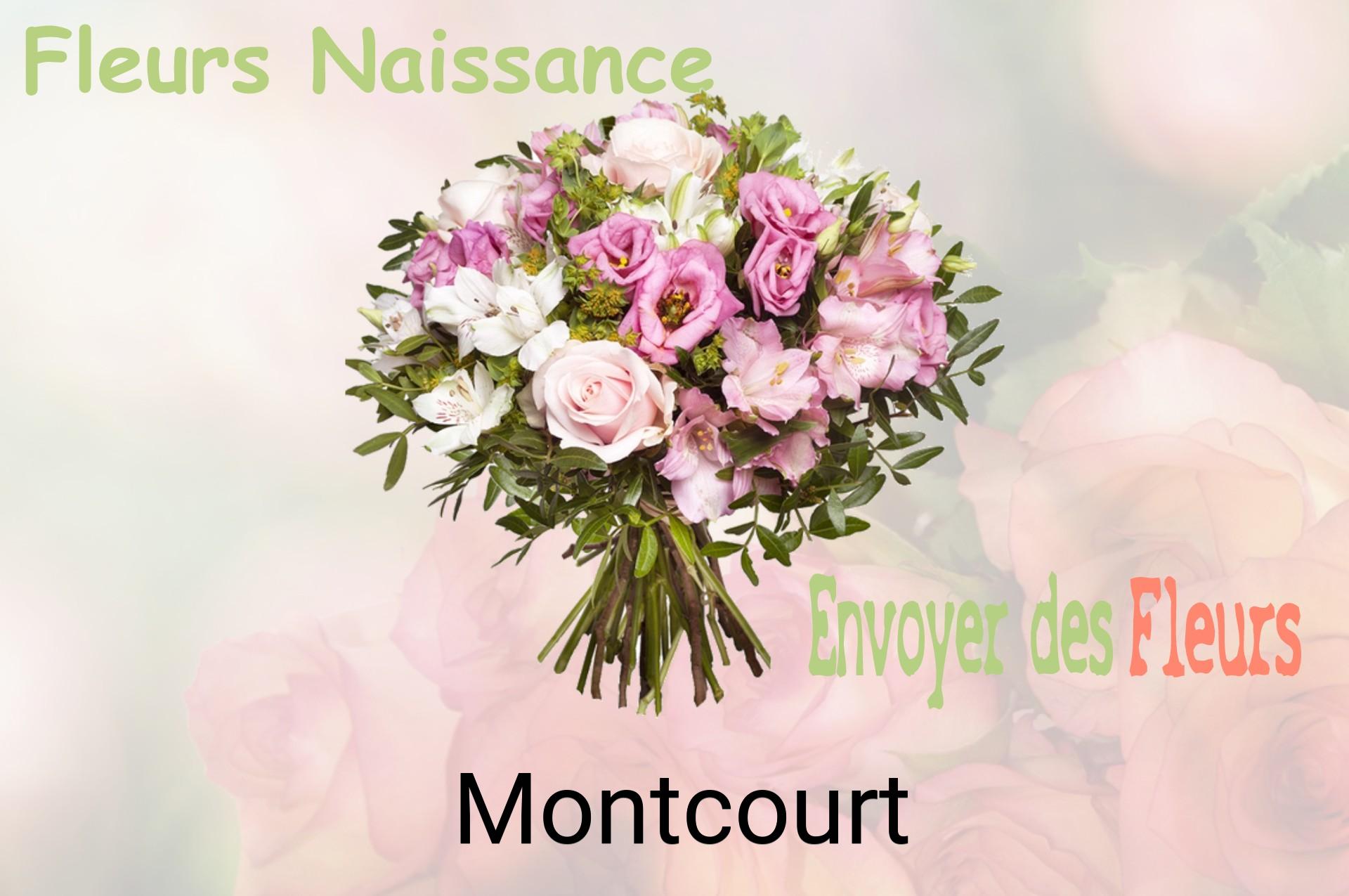 Bouquet de fleurs de naissance livré à Montcourt